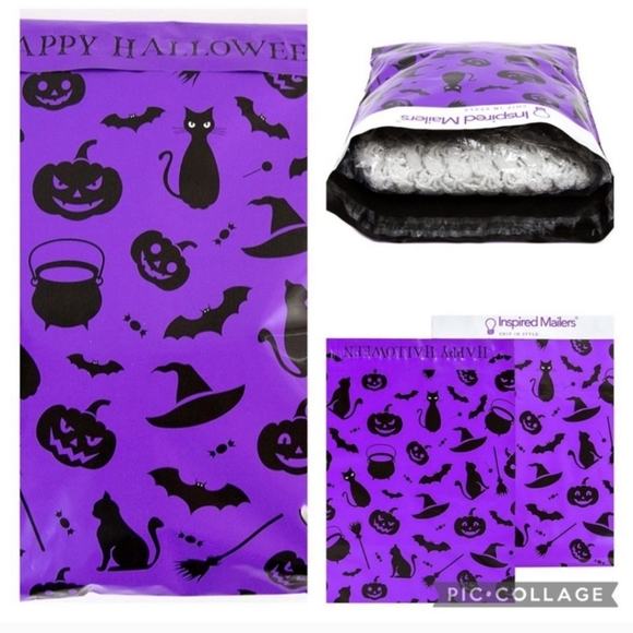 10 ct 10x13 Halloween purple 💜 poly mailers - Picture 3 of 7